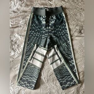 HM STUDIO 2016 Green printed leggings size 8